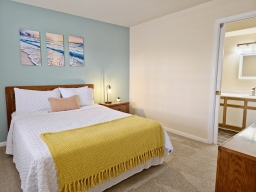 The Guest Bedroom features a private entrance to the adjoining Guest Bathroom.