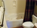 Master Bathroom has Jacuzzi Tub/Shower and a Grab Bar to get in to the Tub.