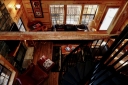 Overlooking living room from the loft.There is a sofa sleeper in the living room. 