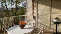 Porch with Electric Grill