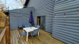 Enjoy a nice barbecue on this large deck.